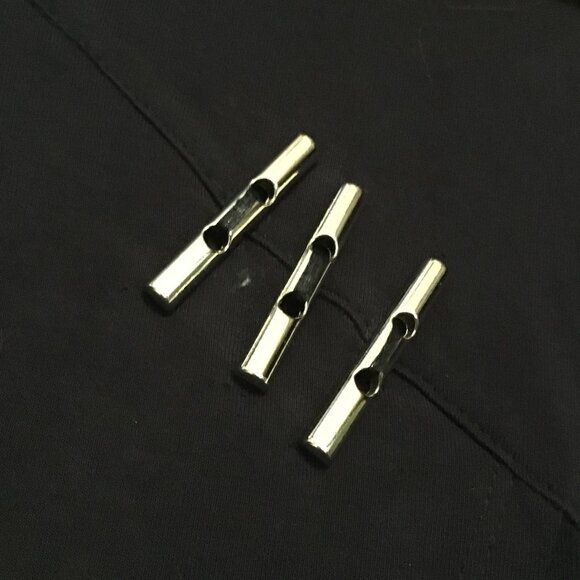 Nygard Dark Bluish Black Modern Rayon Jersey Tunic Dress or Shirt - Picture 6 of 16